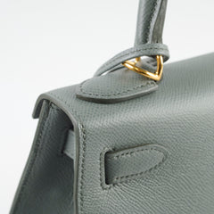 Hermes Kelly 28 Vert Armande Sellier Z Stamp