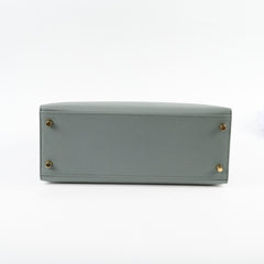 Hermes Kelly 28 Vert Armande Sellier Z Stamp