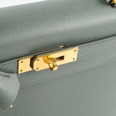 Hermes Kelly 28 Vert Armande Sellier Z Stamp