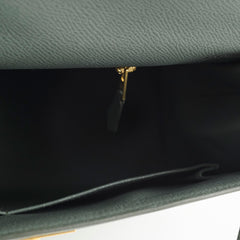 Hermes Kelly 28 Vert Armande Sellier Z Stamp