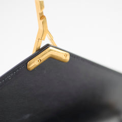 Saint Laurent Cassandra Wallet On Chain WOC Leopard/Black