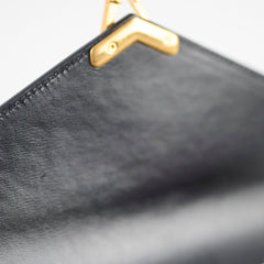 Saint Laurent Cassandra Wallet On Chain WOC Leopard/Black