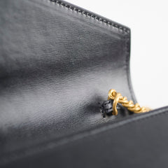 Saint Laurent Cassandra Wallet On Chain WOC Leopard/Black