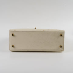 Hermes Kelly 25 Beton Ostrich W Stamp