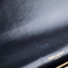 Saint Laurent Cassandra Wallet On Chain WOC Leopard/Black