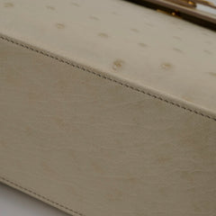Hermes Kelly 25 Beton Ostrich W Stamp