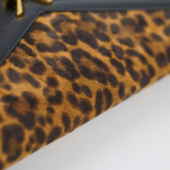 Saint Laurent Cassandra Wallet On Chain WOC Leopard/Black