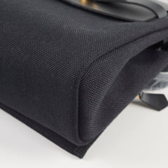 Hermes Herbag Mini Canvas/Hunter Noir GHW Stamp W