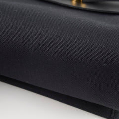 Hermes Herbag Mini Canvas/Hunter Noir GHW Stamp W