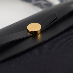 Hermes Herbag Mini Canvas/Hunter Noir GHW Stamp W