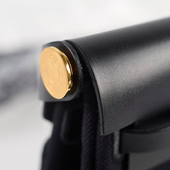 Hermes Herbag Mini Canvas/Hunter Noir GHW Stamp W