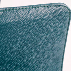 Chanel Chevron Caviar Rectangular Mini Turquoise