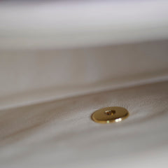 Chanel Single Flap Jumbo Beige Lambskin (12 Series 2009)