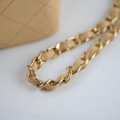 Chanel Single Flap Jumbo Beige Lambskin (12 Series 2009)