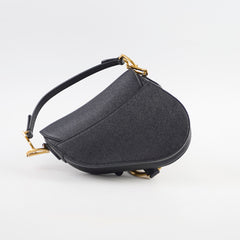 Christian Dior Mini Saddle Bag Black