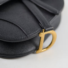 Christian Dior Mini Saddle Bag Black
