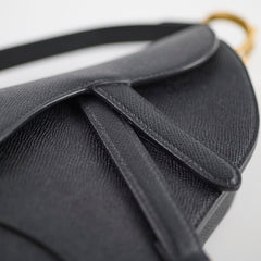 Christian Dior Mini Saddle Bag Black