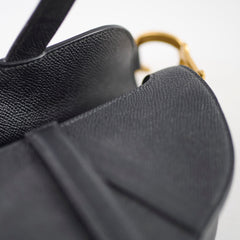 Christian Dior Mini Saddle Bag Black