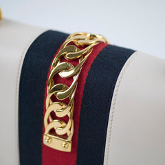 Gucci Sylvie Shoulder Bag Small White