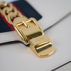 Gucci Sylvie Shoulder Bag Small White