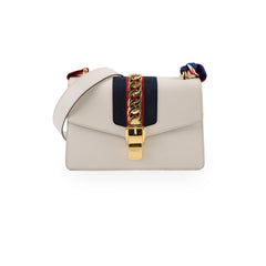 Gucci Sylvie Shoulder Bag Small White
