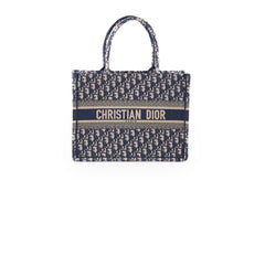 Christian Dior Medium Book Tote Navy