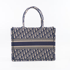Christian Dior Medium Book Tote Navy