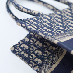 Christian Dior Medium Book Tote Navy