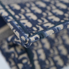 Christian Dior Medium Book Tote Navy