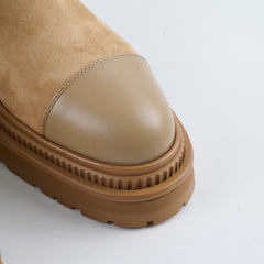 Chanel Suede Boots Light Brown Size 36