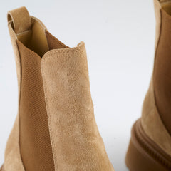 Chanel Suede Boots Light Brown Size 36