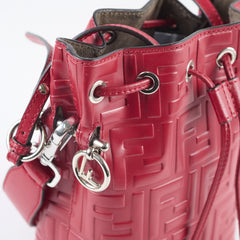 Fendi Mon Tresor Mini Bucket Bag Red