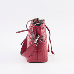 Fendi Mon Tresor Mini Bucket Bag Red