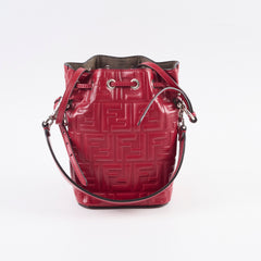 Fendi Mon Tresor Mini Bucket Bag Red