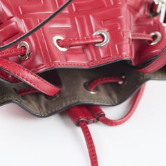 Fendi Mon Tresor Mini Bucket Bag Red