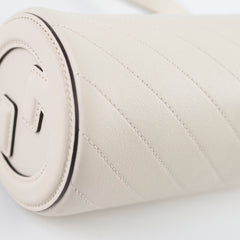 Gucci Mini Blondie Barrel Shoulder Bag White