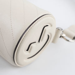 Gucci Mini Blondie Barrel Shoulder Bag White