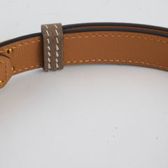 Hermes Kelly Belt Etoupe GHW