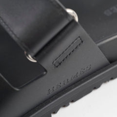Hermes Chypre Size 38.5 Black Sandals