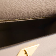 Hermes Kelly 28 Gris Asphalt Epsom Sellier - Z stamp