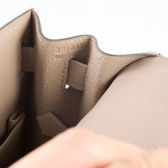 Hermes Kelly 28 Gris Asphalt Epsom Sellier - Z stamp