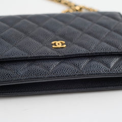 Chanel Wallet on Chain WOC Caviar Black