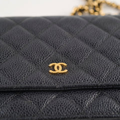 Chanel Wallet on Chain WOC Caviar Black