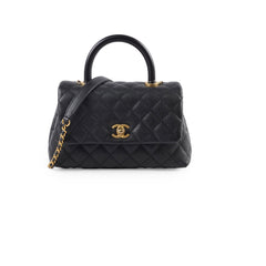 Chanel Coco Handle Small Caviar Black