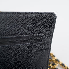 Chanel Wallet on Chain WOC Caviar Black
