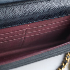 Chanel Wallet on Chain WOC Caviar Black