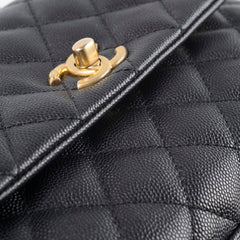 Chanel Coco Handle Small Caviar Black