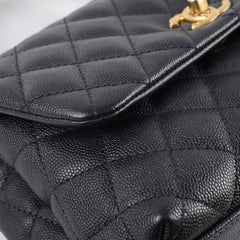 Chanel Coco Handle Small Caviar Black