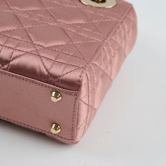 Christian Dior Mini Lady Dior Satin Pink