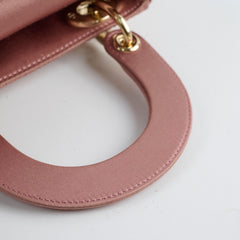 Christian Dior Mini Lady Dior Satin Pink